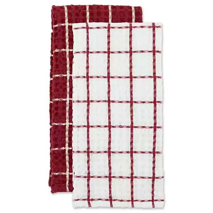 Windowpane Oversized Dish Towels, Set of 2>Kirklands Home Hot