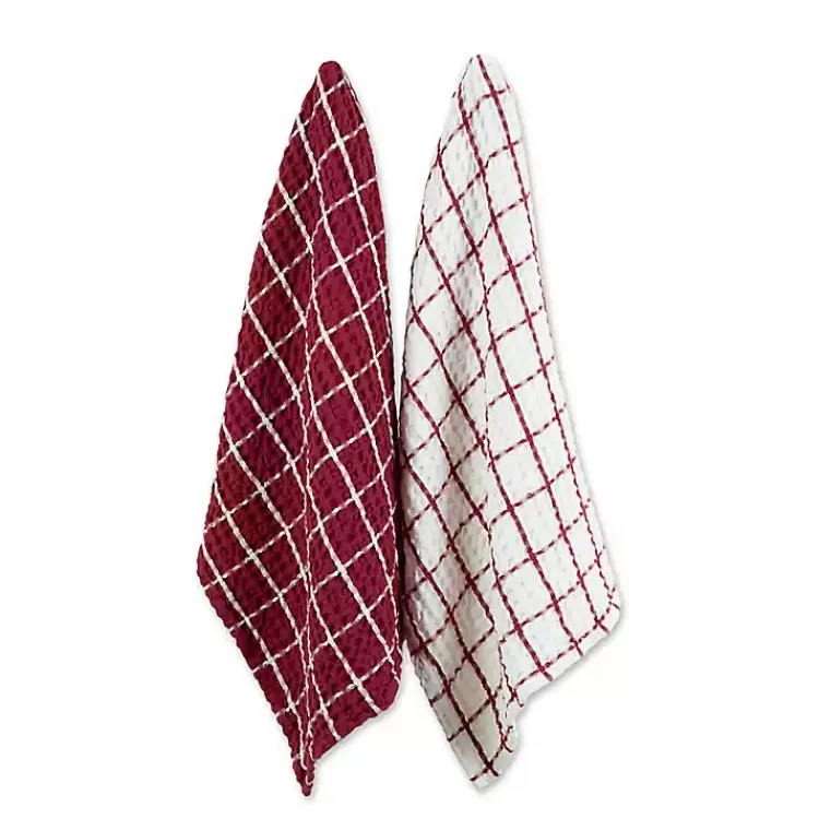 Windowpane Oversized Dish Towels, Set of 2>Kirklands Home Hot
