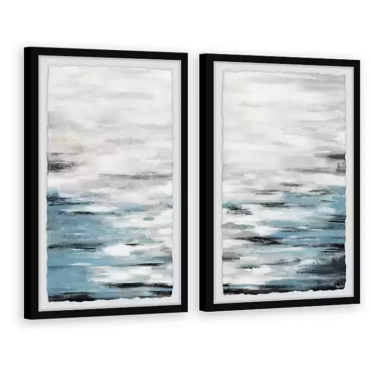 Reflective Sea Framed Art Prints, Set of 2>Kirklands Home Clearance