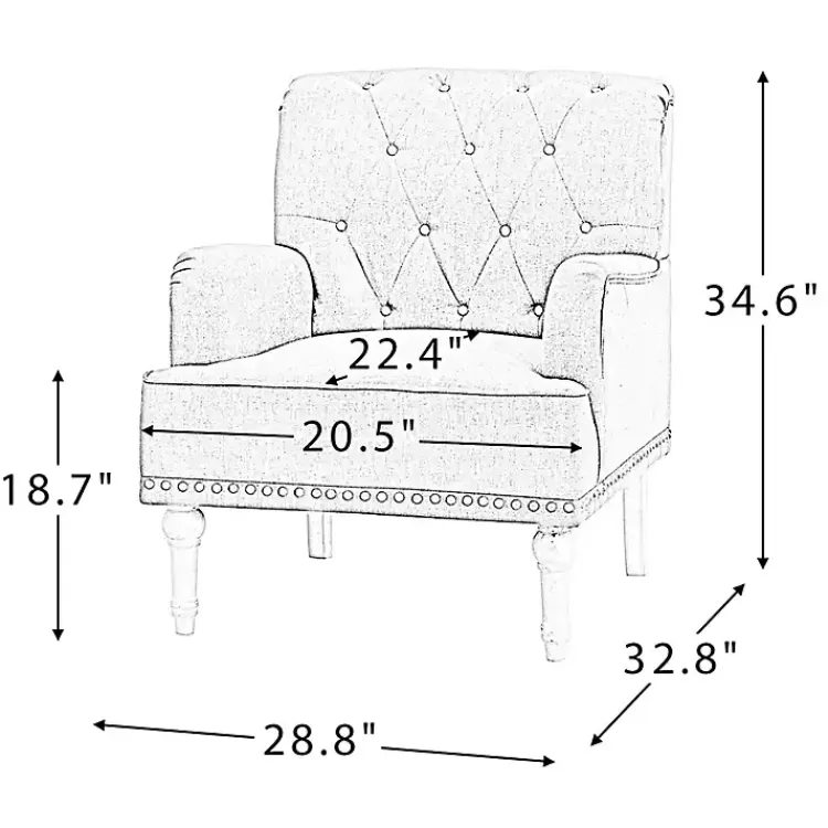 reginald_charcoal_button_tufted_armchair_8.webp Reginald Charcoal Button Tufted Armchair>Kirklands Home Cheap