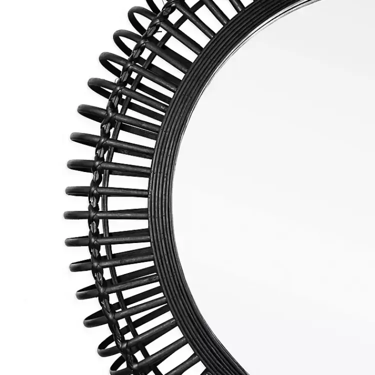 reina_black_bamboo_wall_mirror_2.webp Reina Black Bamboo Wall Mirror>Kirklands Home Outlet