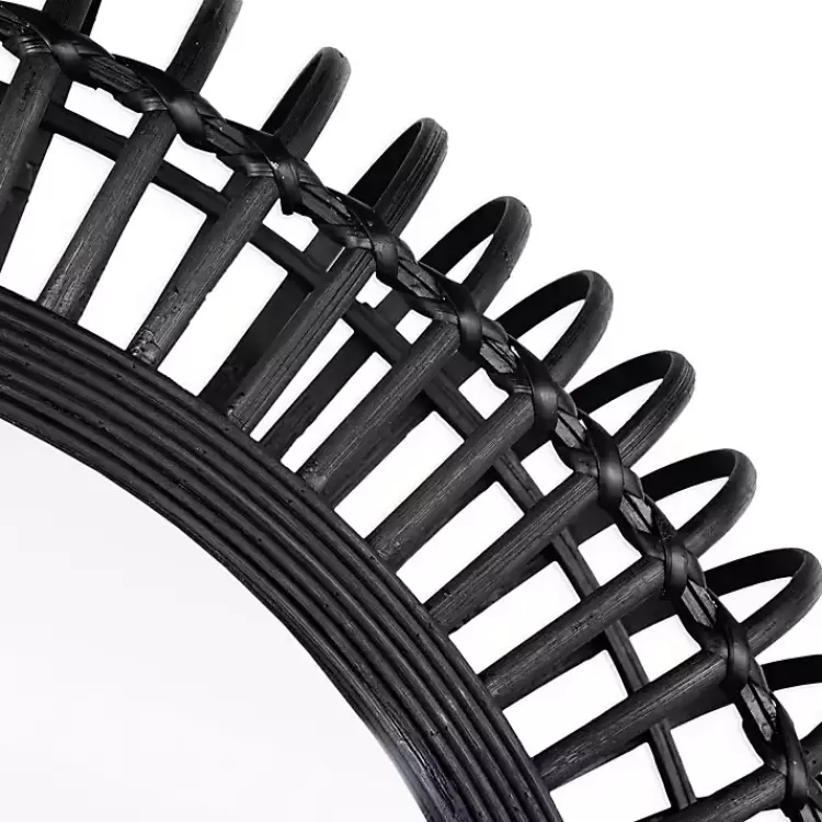 reina_black_bamboo_wall_mirror_3.webp Reina Black Bamboo Wall Mirror>Kirklands Home Outlet