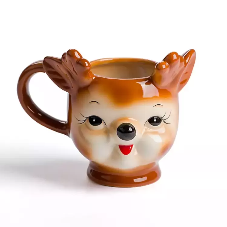 Reindeer Figural Christmas Mug>Kirklands Home Shop