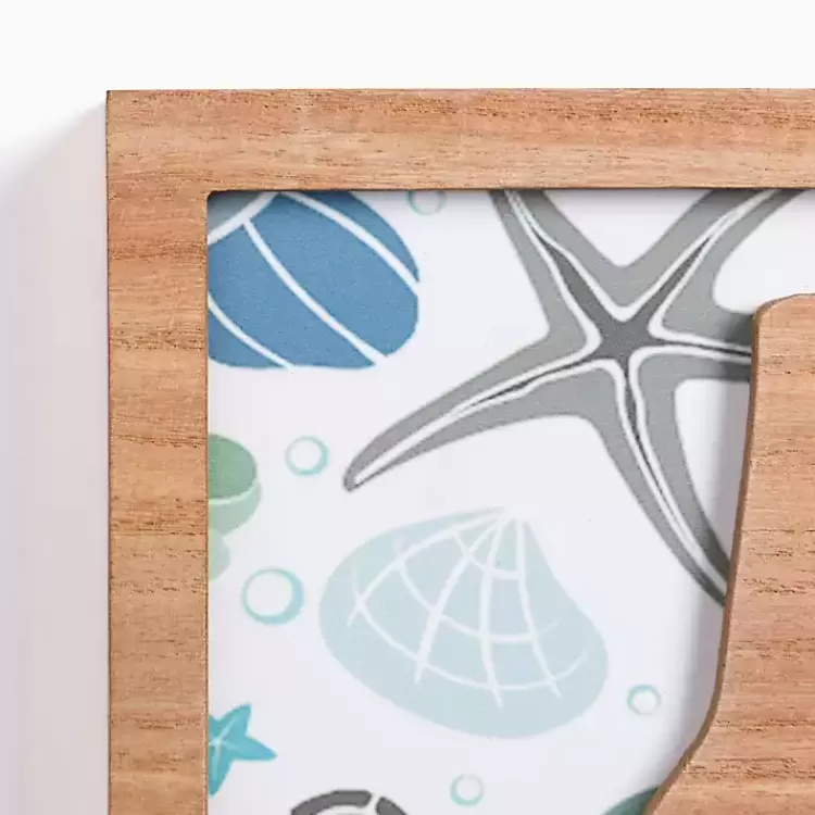 Relax Seashell Print Wood Wall Plaque>Kirklands Home Hot
