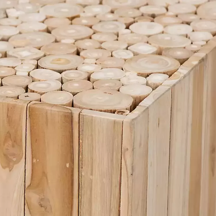 repurposed_wood_logs_rectangle_coffee_table_4.webp Repurposed Wood Logs Recgle Coffee Table>Kirklands Home Shop