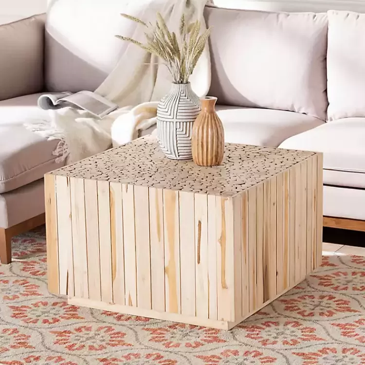repurposed_wood_logs_square_coffee_table_6.webp Repurposed Wood Logs Square Coffee Table>Kirklands Home Flash Sale
