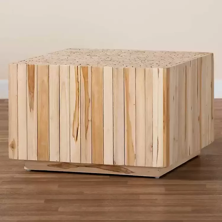 repurposed_wood_logs_square_coffee_table_7.webp Repurposed Wood Logs Square Coffee Table>Kirklands Home Flash Sale