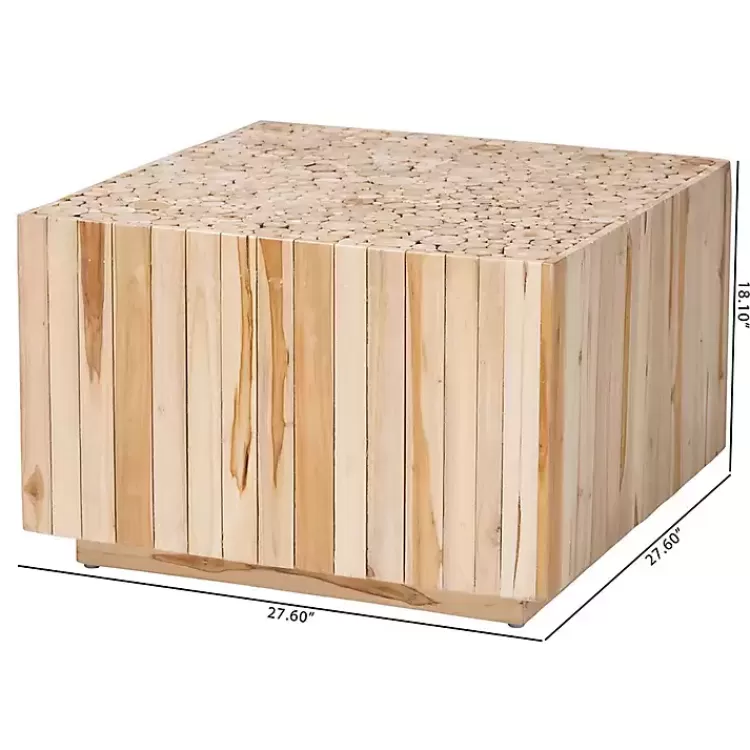 repurposed_wood_logs_square_coffee_table_8.webp Repurposed Wood Logs Square Coffee Table>Kirklands Home Flash Sale