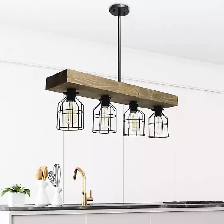 restored_wood_light_pendant_light_2.webp Restored Wood 4-Light Pendant Light>Kirklands Home Outlet