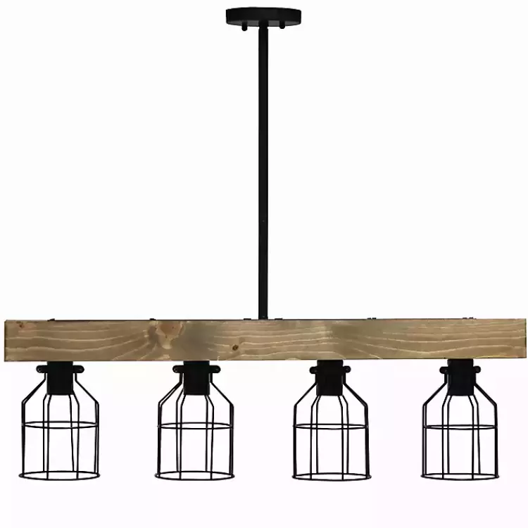 restored_wood_light_pendant_light_6.webp Restored Wood 4-Light Pendant Light>Kirklands Home Outlet