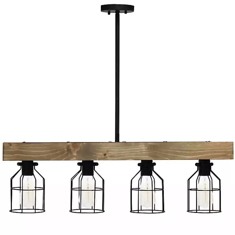 restored_wood_light_pendant_light_7.webp Restored Wood 4-Light Pendant Light>Kirklands Home Outlet