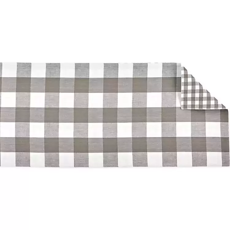 reversible_gray_and_white_table_runner_x_2.webp Reversible Gray and White Table Runner, 14x108>Kirklands Home Best Sale