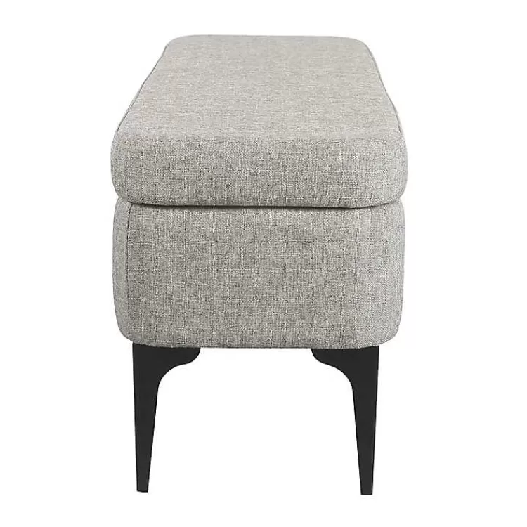 ricardo_gray_woven_storage_bench_3.webp Ricardo Woven Storage Bench>Kirklands Home Store