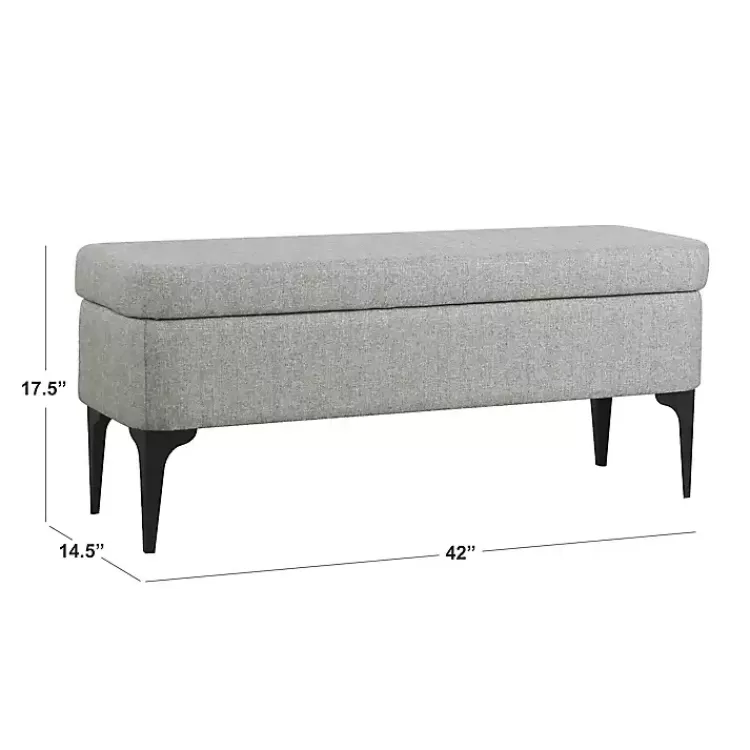 ricardo_gray_woven_storage_bench_5.webp Ricardo Woven Storage Bench>Kirklands Home Store