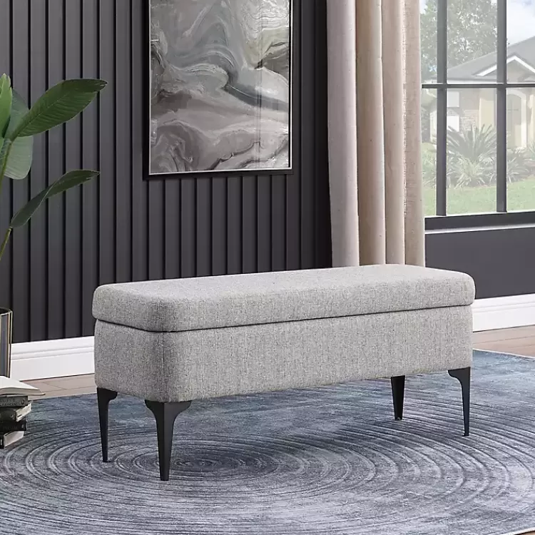 ricardo_gray_woven_storage_bench_6.webp Ricardo Woven Storage Bench>Kirklands Home Store