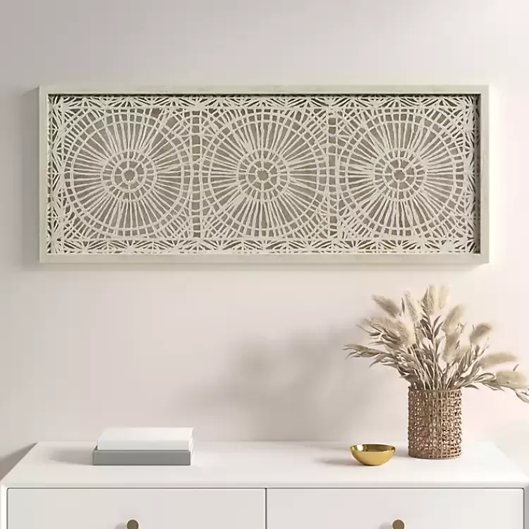Rice Paper Henna Medallion Wall Plaque>Kirklands Home Discount