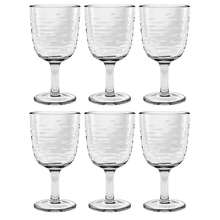 Ripple Shatterproof Goblet Glasses, Set of 6>Kirklands Home Outlet