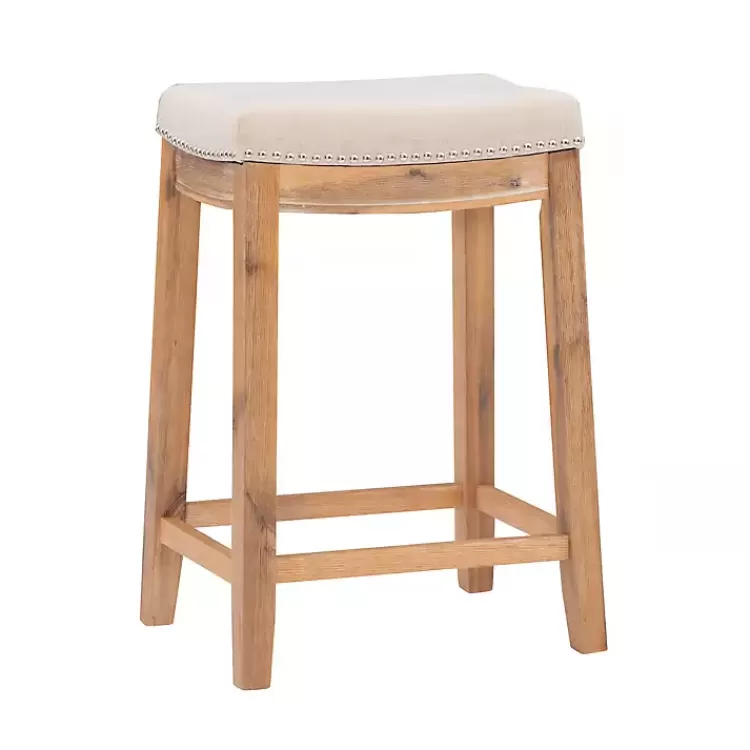 Riverdale Acacia Wood Counter Stool>Kirklands Home Online