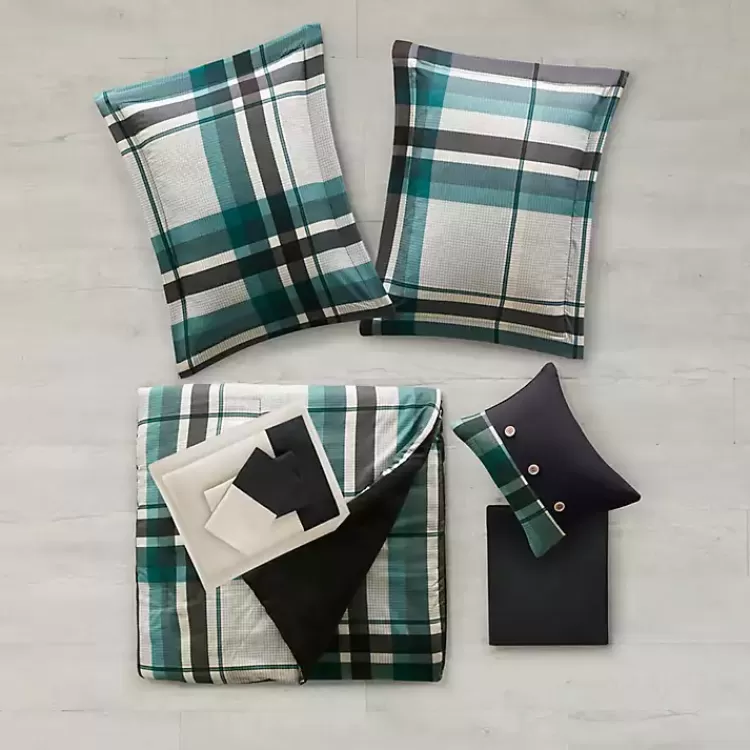 roger_plaid_pc_twin_xl_comforter_set_7.webp Roger Plaid 7-pc. Twin XL Comforter Set>Kirklands Home Clearance