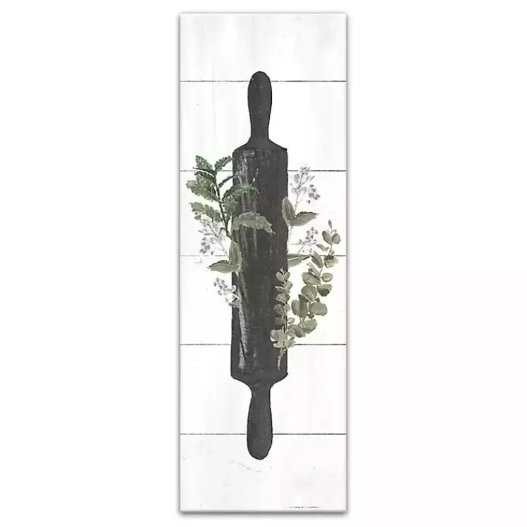 Rolling Pin with Botanicals Canvas Art Print>Kirklands Home Sale
