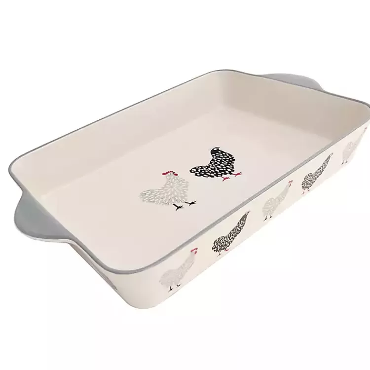 rooster_stoneware_baking_dish_2.webp Rooster Stoneware Baking Dish>Kirklands Home Discount