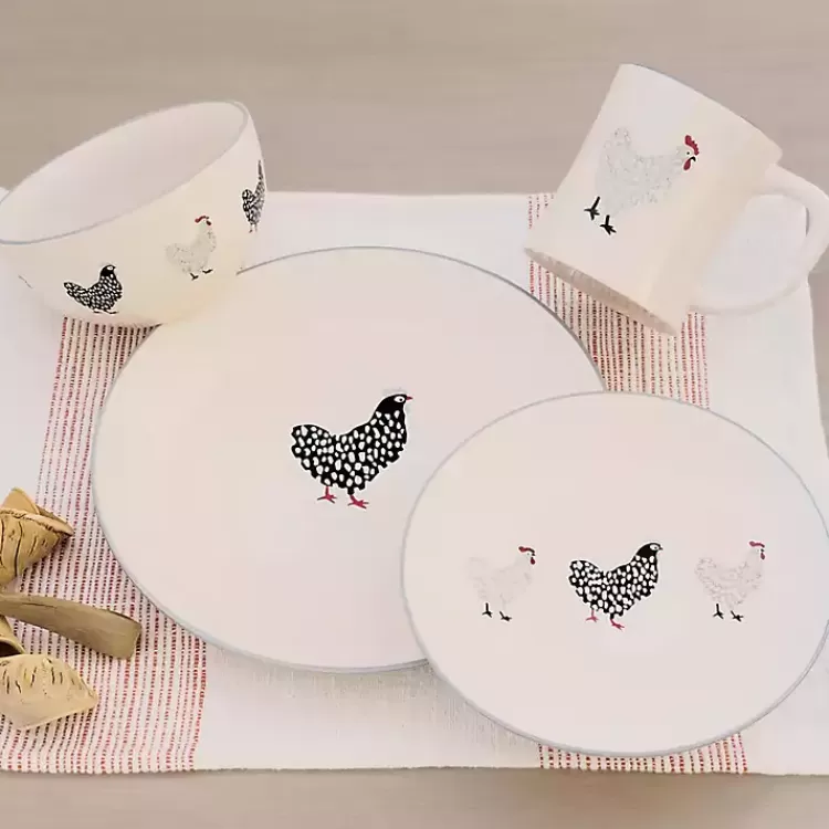 Rooster Stoneware 16-pc. Dinnerware Set>Kirklands Home Store