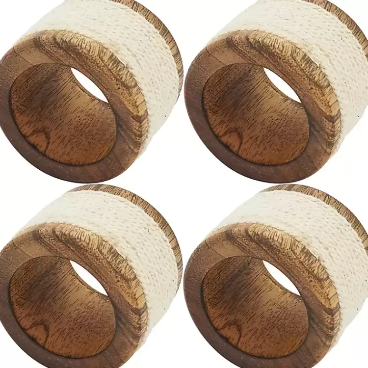 rope_wrapped_pc_napkin_ring_set_2.webp Rope Wrapped 4-pc. Napkin Ring Set>Kirklands Home Best