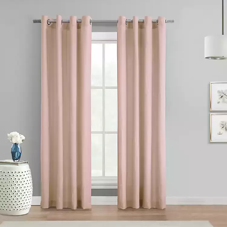 Rose Crinkle Harmony Curtain Panel, 84 in.>Kirklands Home Best