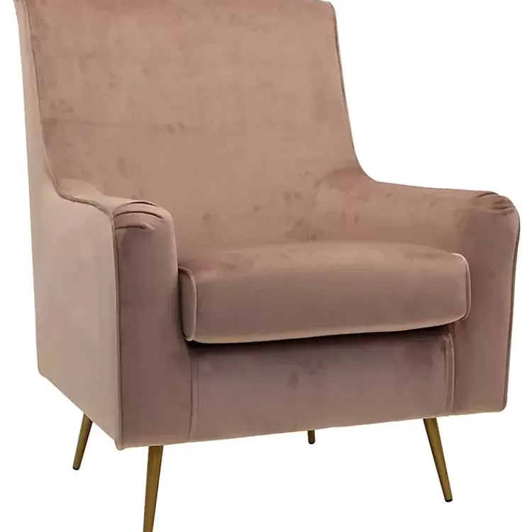 Rose Velvet Lana Accent Chair>Kirklands Home Best Sale