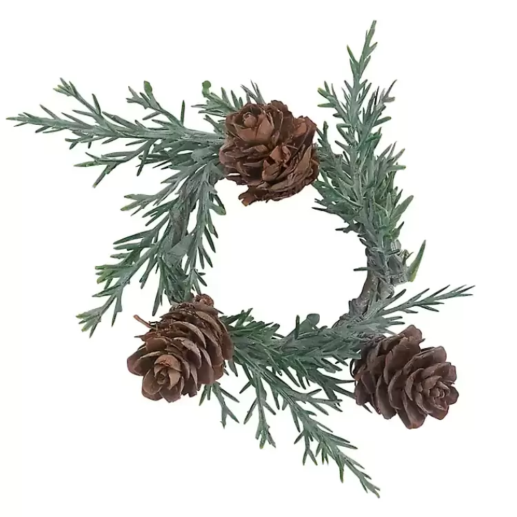 Rosemary Pinecone Wreath Napkin Rings, Set of 4>Kirklands Home Discount