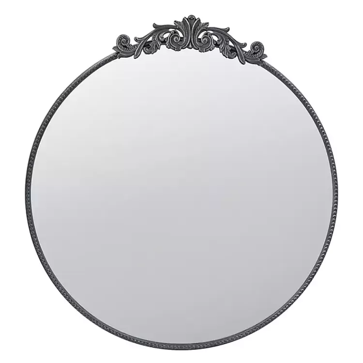 Round Antique Floral Scroll Mirror, 39 in.>Kirklands Home Cheap