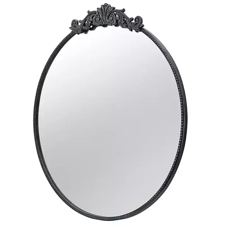 Round Antique Floral Scroll Mirror, 39 in.>Kirklands Home Cheap