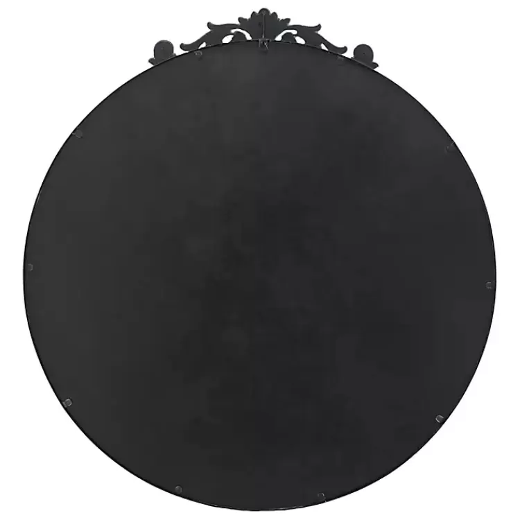 round_antique_black_floral_scroll_mirror__in_4.webp Round Antique Floral Scroll Mirror, 39 in.>Kirklands Home Cheap