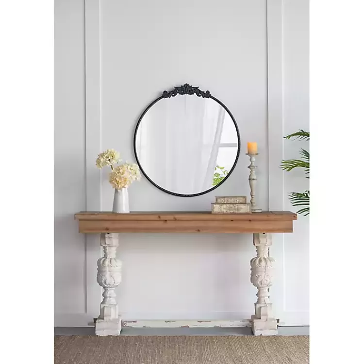 round_antique_black_floral_scroll_mirror__in_8.webp Round Antique Floral Scroll Mirror, 39 in.>Kirklands Home Cheap