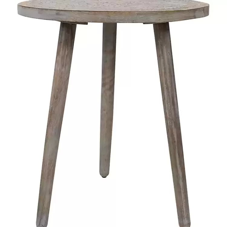 round_antique_gray_engraved_accent_table_2.webp Round Antique Engraved Accent Table>Kirklands Home Fashion
