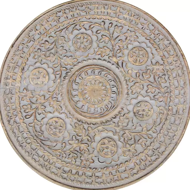 round_antique_gray_etched_pedestal_accent_table_3.webp Round Antique Etched Pedestal Accent Table>Kirklands Home Outlet