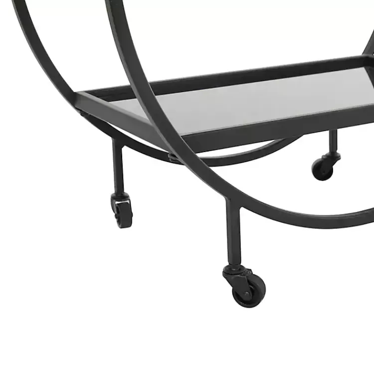 round_black_metal_and_glass_ter_bar_cart_3.webp Round Metal and Glass 2-Ter Bar Cart>Kirklands Home Flash Sale