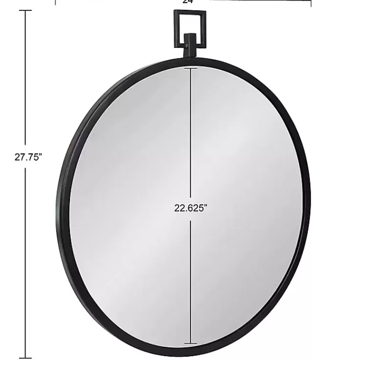 round_black_tabb_metal_wall_mirror_4.webp Round Black Tabb Metal Wall Mirror>Kirklands Home Sale