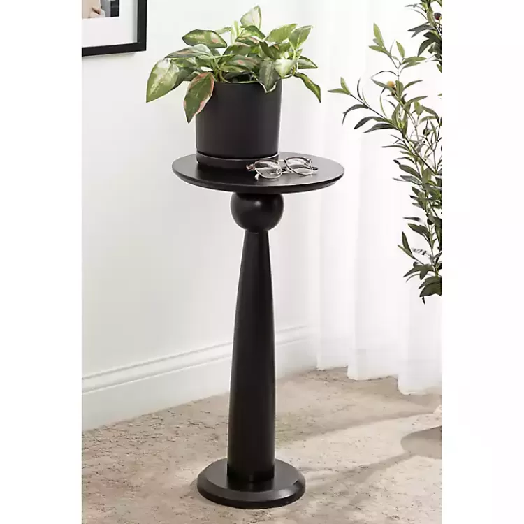 round_black_wood_jess_accent_table_6.webp Round Wood Jess Accent Table>Kirklands Home Sale
