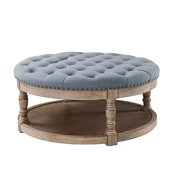 round_blue_cepheus_tufted_ottoman_2.webp Round Cepheus Tufted Ottoman>Kirklands Home Flash Sale