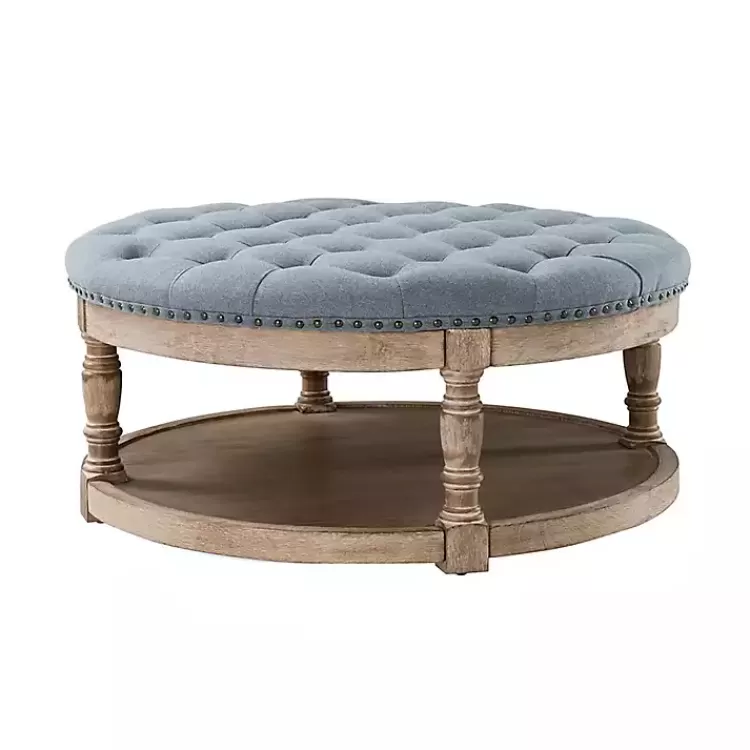 round_blue_cepheus_tufted_ottoman_3.webp Round Cepheus Tufted Ottoman>Kirklands Home Flash Sale