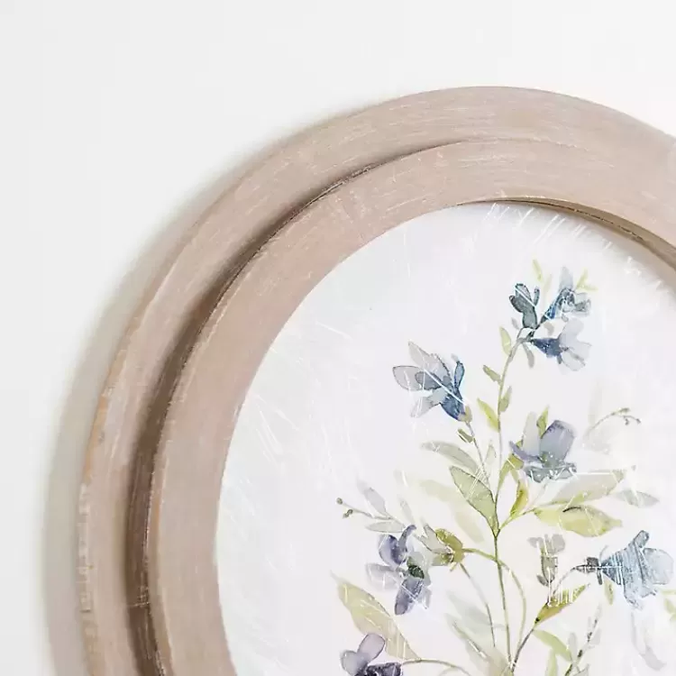round_blue_florals_ii_framed_art_print_2.webp Round Blue Florals II Framed Art Print>Kirklands Home Best Sale