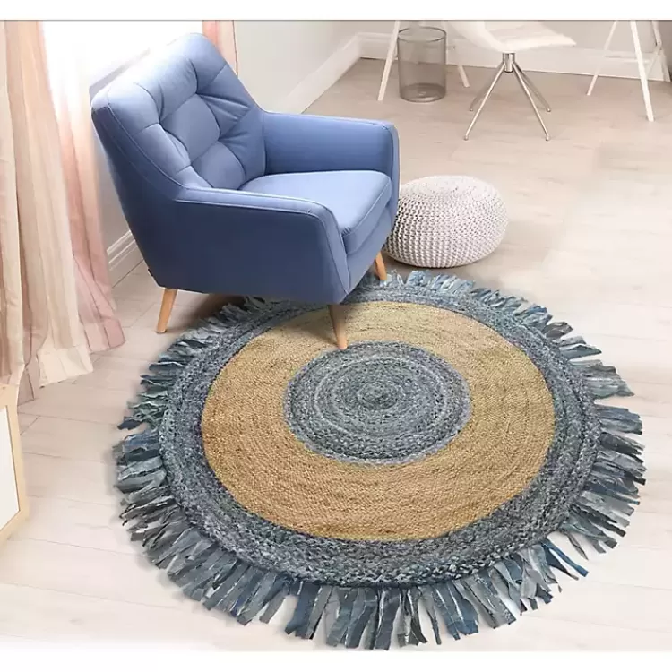 round_braided_jute_and_denim_area_rug_x_2.webp Round Braided Jute and Denim Area Rug, 3x3>Kirklands Home Shop