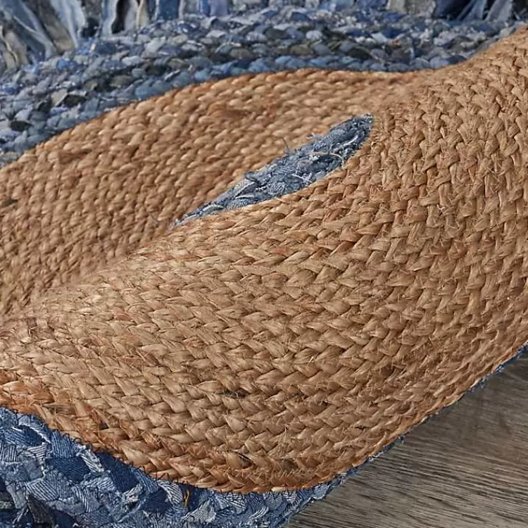 round_braided_jute_and_denim_area_rug_x_6.webp Round Braided Jute and Denim Area Rug, 3x3>Kirklands Home Shop