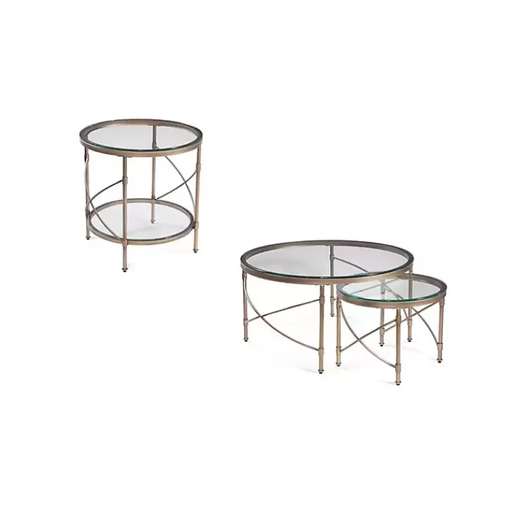 round_bronze_metal_and_glass_accent_table_2.webp Round Bronze Metal and Glass Accent Table>Kirklands Home Shop