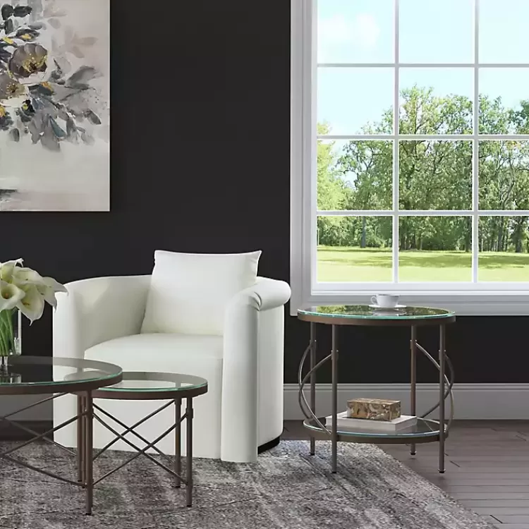 round_bronze_metal_and_glass_accent_table_4.webp Round Bronze Metal and Glass Accent Table>Kirklands Home Shop