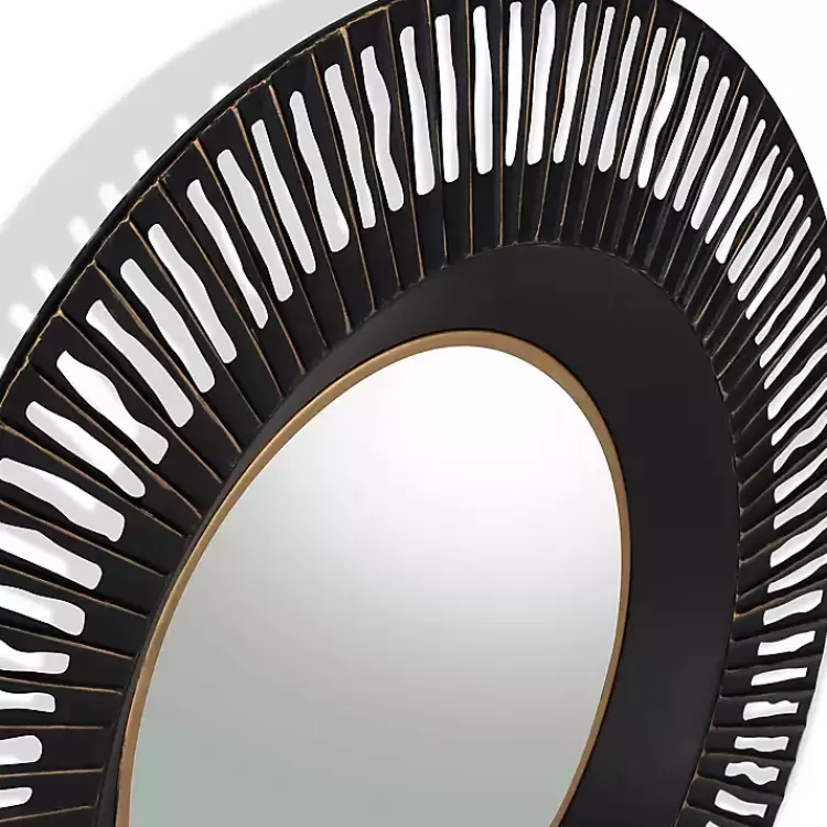 round_cantara_black_metal_wall_mirror_2.webp Round Cantara Black Metal Wall Mirror>Kirklands Home Hot