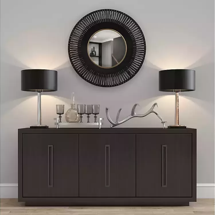 round_cantara_black_metal_wall_mirror_4.webp Round Cantara Black Metal Wall Mirror>Kirklands Home Hot