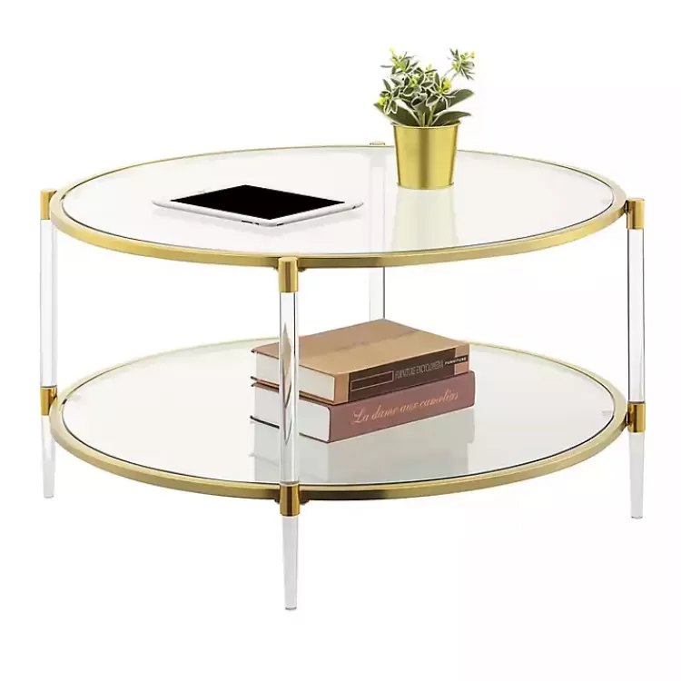 round_clear_acrylic_and_glass_coffee_table_2.webp Round Acrylic and Glass Coffee Table>Kirklands Home Online