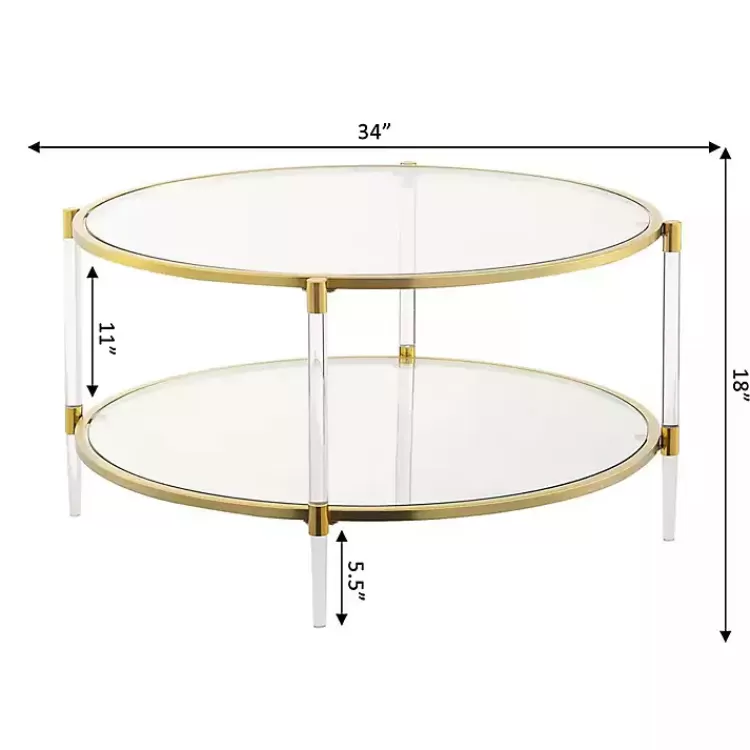 round_clear_acrylic_and_glass_coffee_table_4.webp Round Acrylic and Glass Coffee Table>Kirklands Home Online